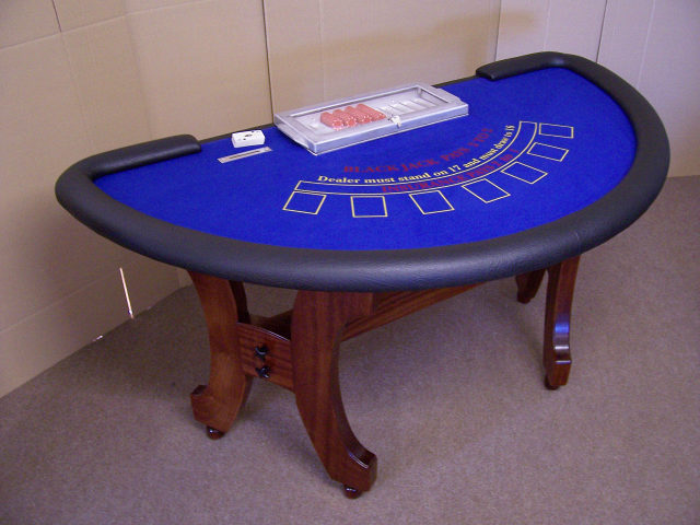 kidney Shaped Blackjack Table 